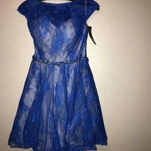 Electric Blue Short Formal Dress